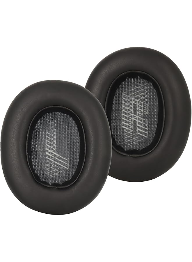 إيروريكس وسائد أذن بديلة من إسفنج الذاكرة متوافقة مع سماعات Jbl E65 E65Btnc Duet Nc الجلدية باللون الأسود - Image 2