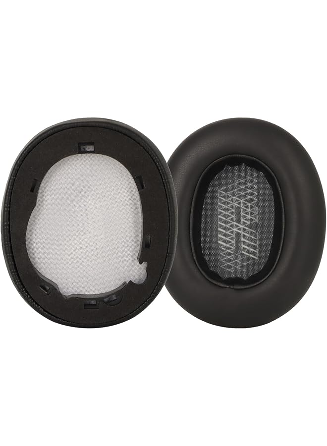 إيروريكس وسائد أذن بديلة من إسفنج الذاكرة متوافقة مع سماعات Jbl E65 E65Btnc Duet Nc الجلدية باللون الأسود - Image 5