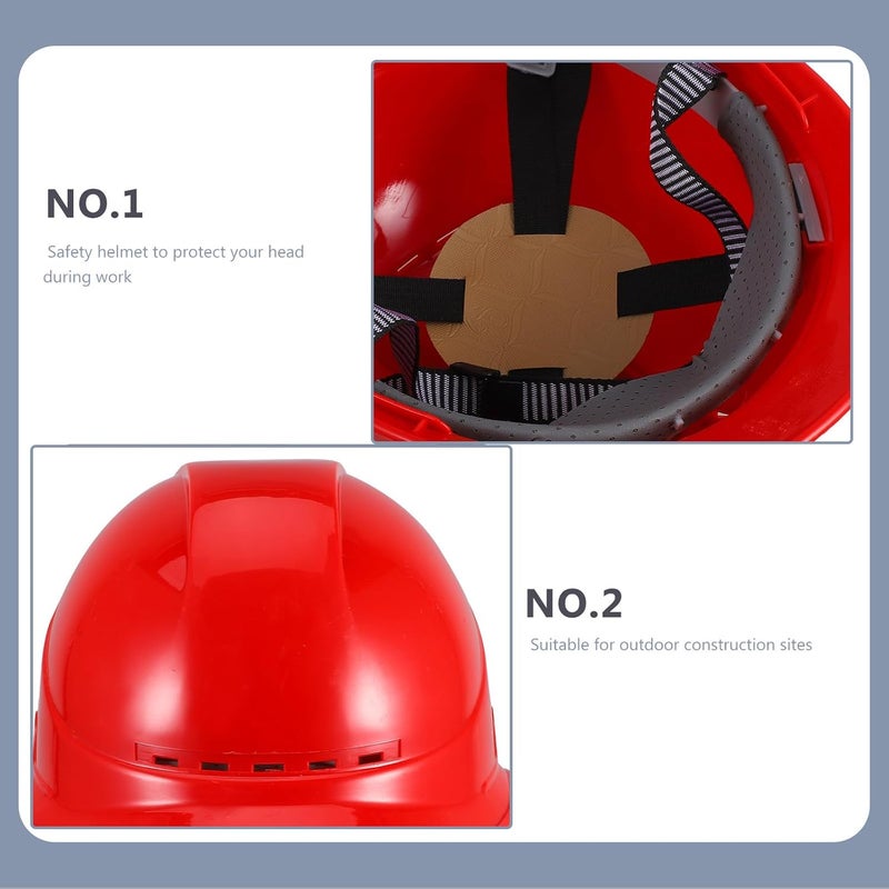 Zerodeko Outdoor Hard Hat Safety Helmet with Ventilation, Thickened Abs Construction Helmet for Men, Protective Headgear for Outdoor Working and Home Improvement - Image 3