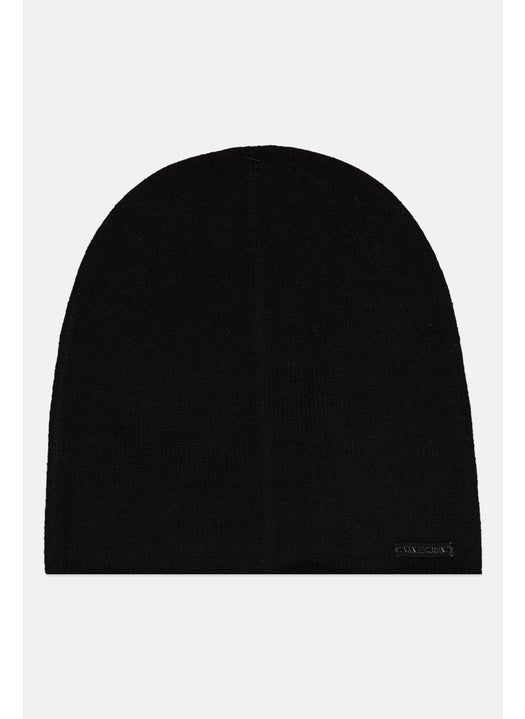 Men Knitted Beanie Hat, Black