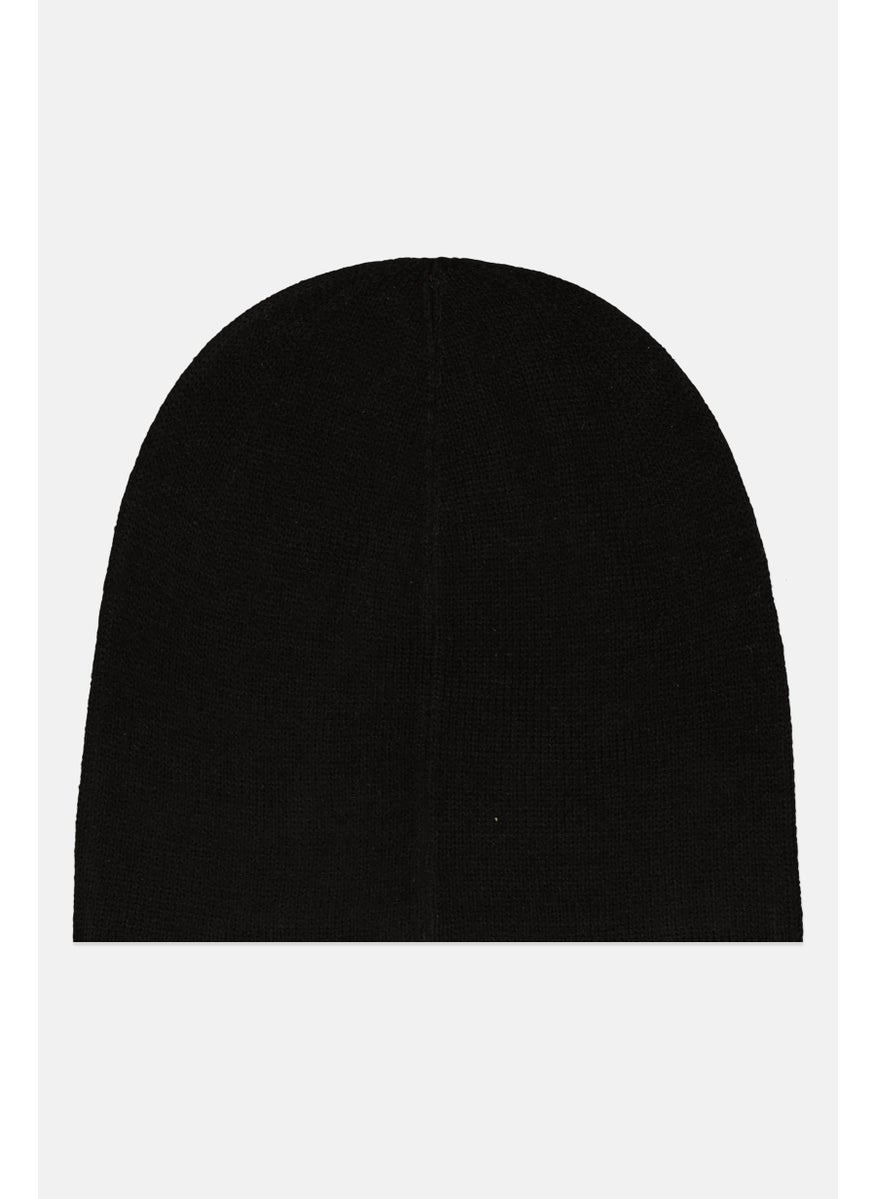 Van Heusen - Men Knitted Beanie Hat, Black - Image 1