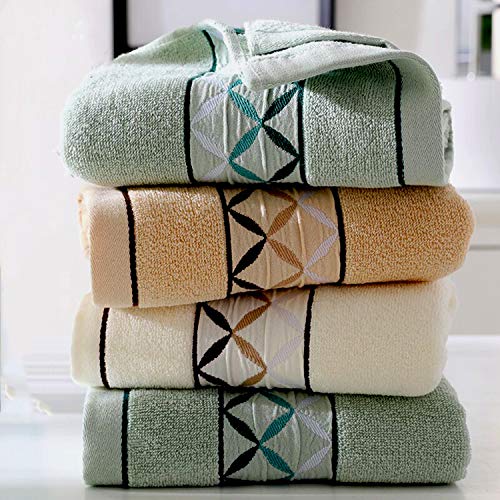 Newraturner 4 Pack Cotton Hand Towels,100% Cotton Face Towels, with Print Super Soft and Highly Absorbent for Bathroom (14 x 30 Inch)(Maoj-4P) - Image 1