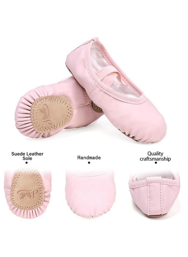 Stelle Stelle Ballet Shoes for Girls Toddler Ballet Slippers Soft Leather Boys Dance Shoes for Toddler/Little Kid/Big Kid (Pink, 9MT) - Image 3