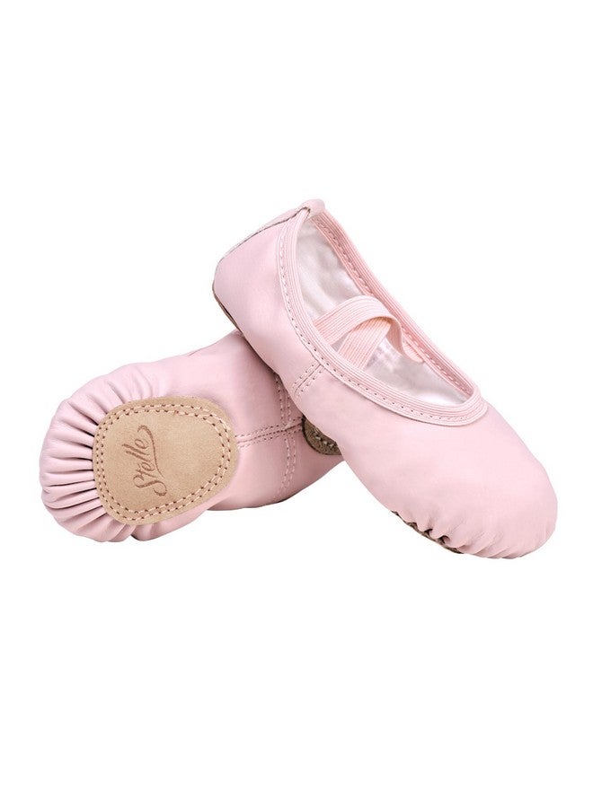 Stelle Stelle Ballet Shoes for Girls Toddler Ballet Slippers Soft Leather Boys Dance Shoes for Toddler/Little Kid/Big Kid (Pink, 9MT) - Image 1