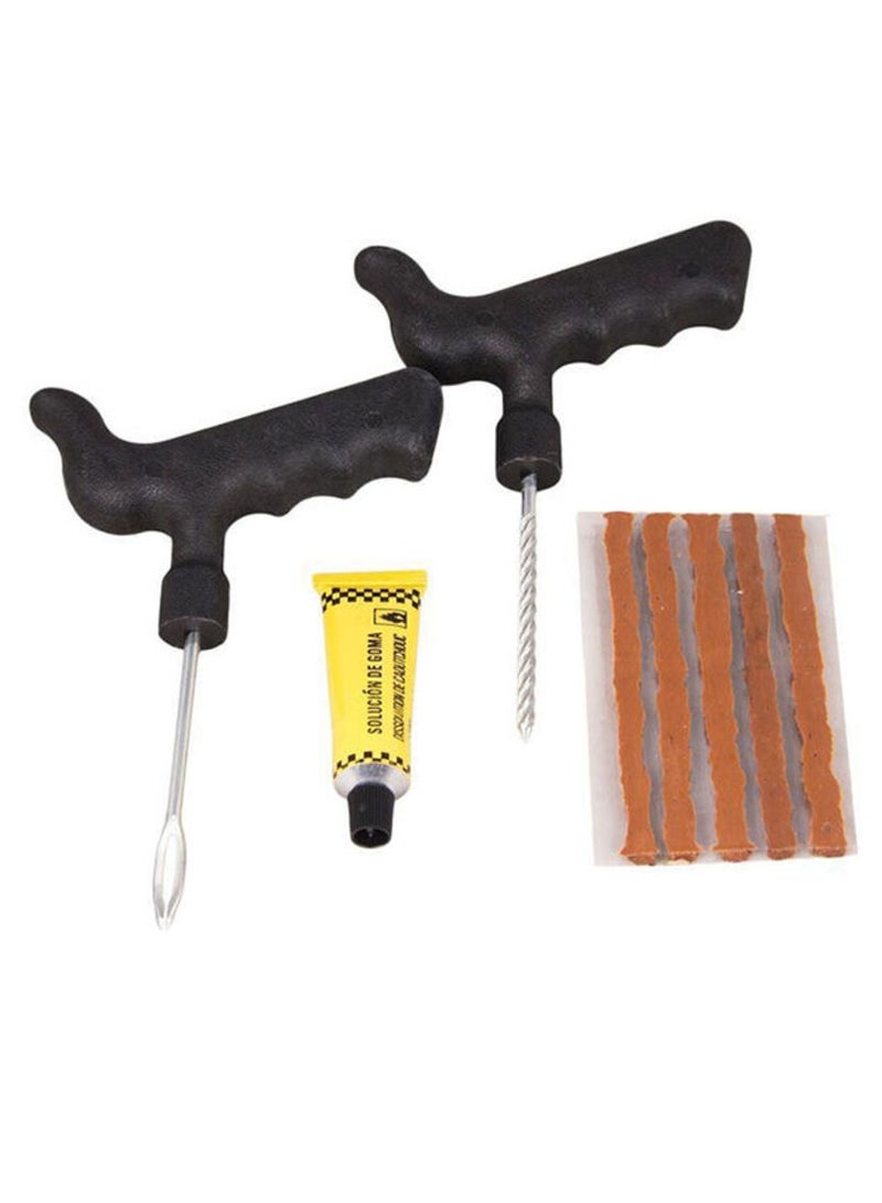 HERIOS Tubeless Tyre Puncture Repair Kit for Car & Bike, Car Puncture Kit includes Plier and Puncture Strips - Image 1