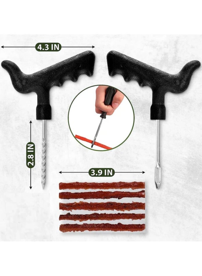 HERIOS Tubeless Tyre Puncture Repair Kit for Car & Bike, Car Puncture Kit includes Plier and Puncture Strips - Image 5