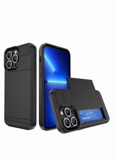 Motim iPhone 14 Pro Max Wallet Case Cover with Card Holder, Phone Case with Back Wallet to Hold Card, Double Layer Shockproof Hard Protective Case  - Image 1