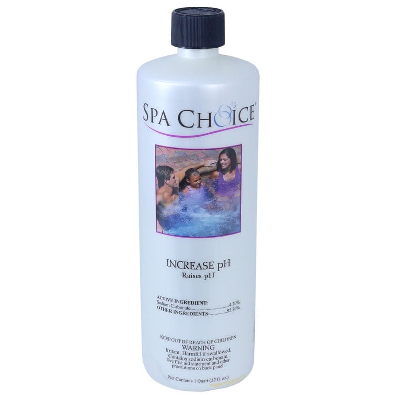 SpaChoice 1-Quart 4-Pack Premium Increase pH, Liquid pH Increaser for Hot Tub, Made in USA - Image 2
