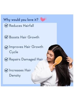Hair Growth Co Hair Growth Serum Concentrate - 3% Redensyl, 4% Anagain, 2% Baicapil, Caffeine, Biotin & Rice Water - Rosemary Hair Serum for Hair Fall Control & Hair Growth 30ml  - Image 4