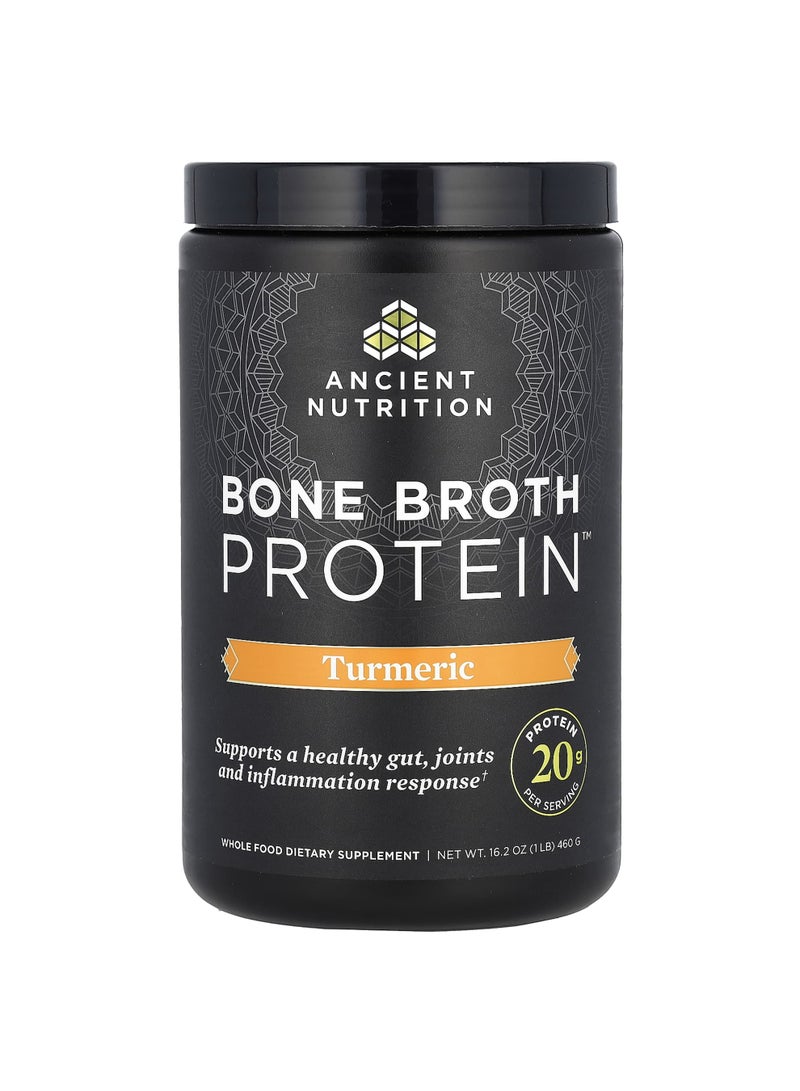 Ancient Nutrition Bone Broth Protein, Turmeric, 1 lb (460 g)