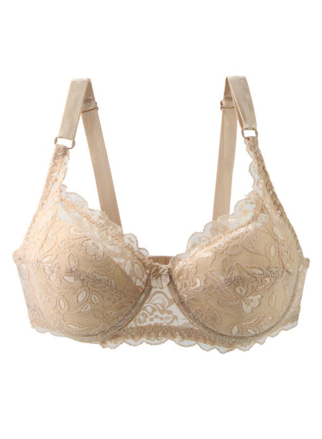 Hot And Elegant Push-up Lace D-cup Bra, Large Size Adjustable Lingerie, One-piece Dropshipping