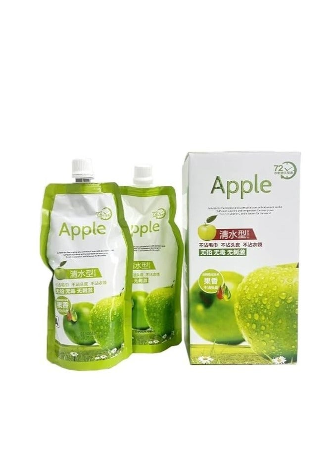 Apple shampoo hair dye cream to cover gray hair - black