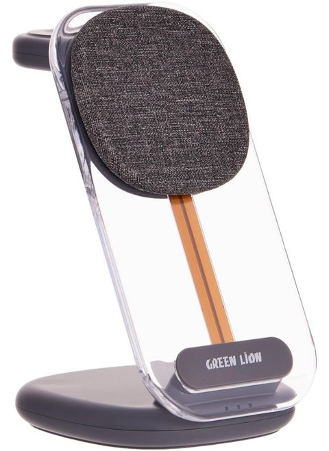 3-in-1 Wireless Charger iPhone – 15W Fast Charging, MagSafe Compatible, Foldable Stand for Apple Watch, AirPods & iPhone