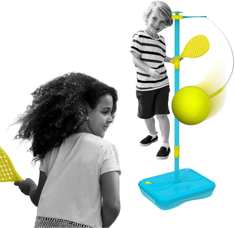 Swingball All Surface Tetherball Tennis Set – Portable Outdoor Game for Kids & Adults – Includes Paddles & Ball – Backyard, Lawn, or Park Active Play – Family Fun, Easy Setup & Storage - Image 1
