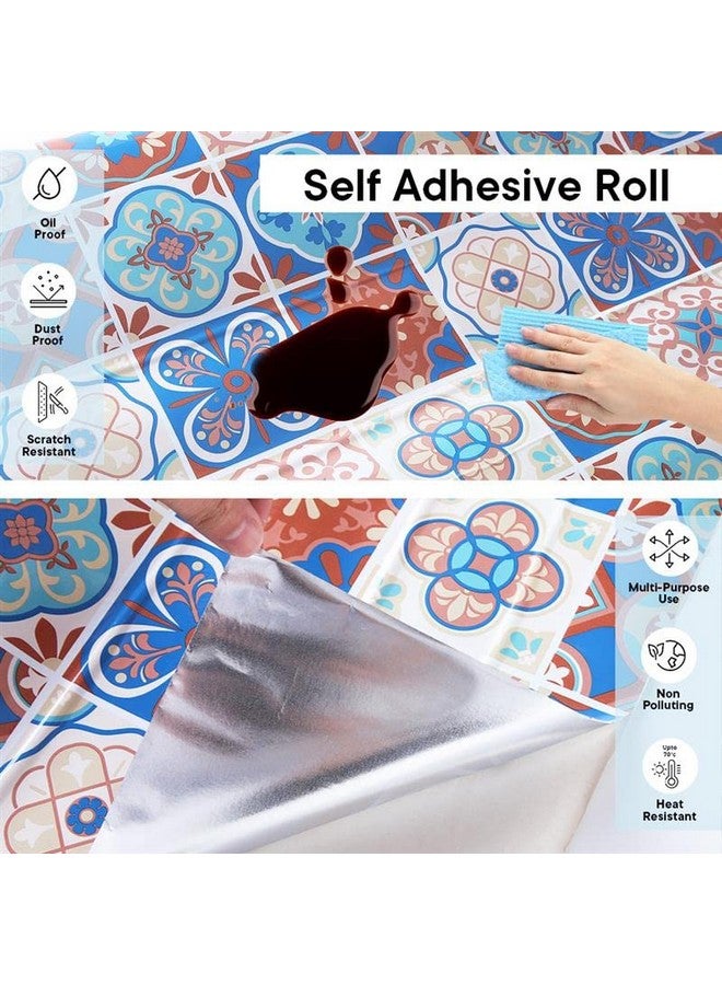 Kuber Industries Pet Wallpaper For Walls Living Room I Selfadhesive Oilproof Heat Resistant And Waterproof I Diy Floral Design Wall Sticker I Pack Of 1 Roll 60Cmx300Cm - Image 4