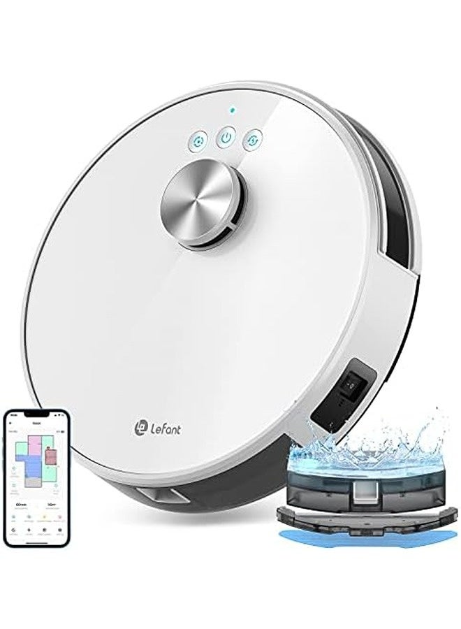 Lefant M1 Robot Vacuum and Mop – 4000Pa Suction Power, LiDAR Navigation, 150-Min Runtime, Multi-Floor Mapping, Self-Charging, Smart No-Go Zones - Image 1