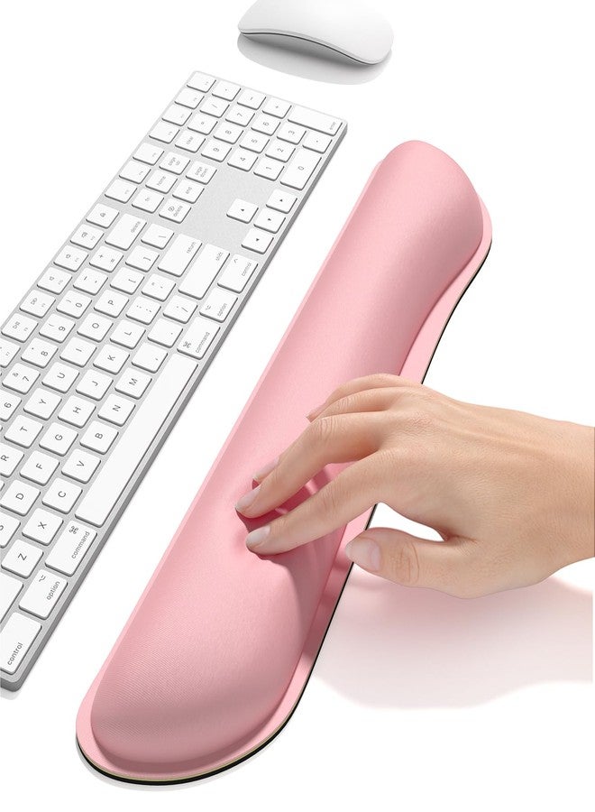 Dapesuom Enlarge Keyboard Wrist Rest Pad, Cute Memory Foam Wrist Rest for Computer Keyboard, Ergonomic Keyboard Mouse Wrist Support for Typing Pain Relief, Comfort for Office, Gaming, Rose Pink - Image 5