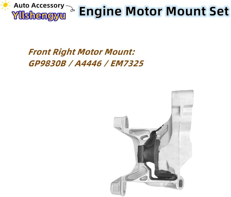 Yllshengyu Engine Motor Mount Set, 3Pcs for Mazda 3, 6, and CX-5 - Image 4