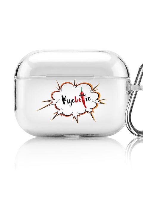 Classic Clear printed Case for Apple AirPods Pro 2nd Generation Thin Transparent Cover [Designed for Apple AirPods Pro 2nd Generation] - PsycHOTic