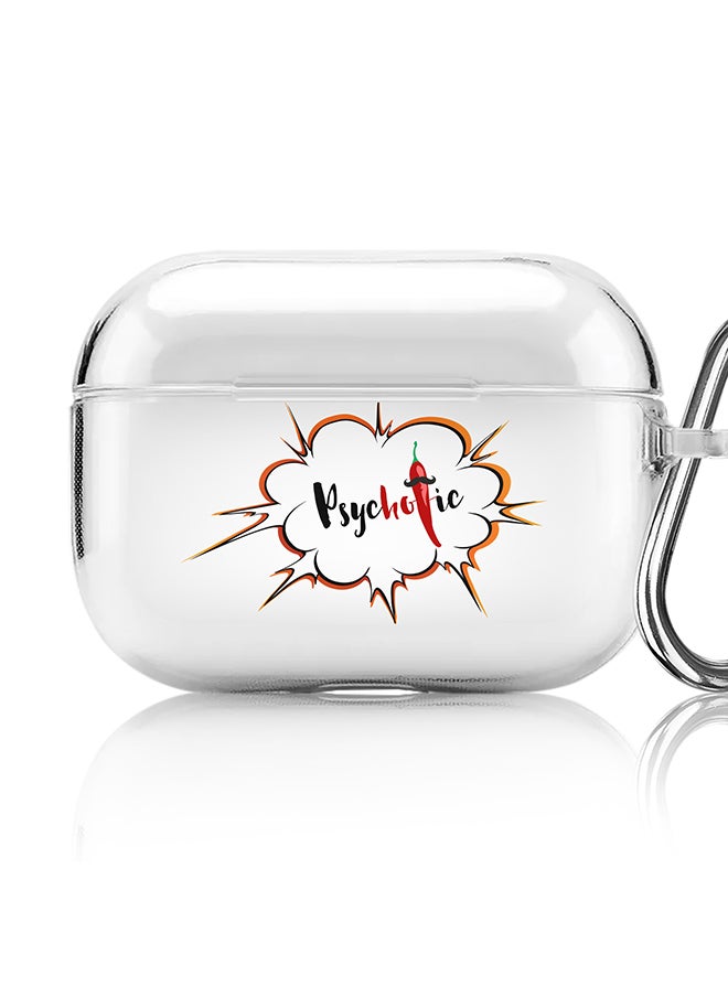 Stylizedd Classic Clear printed Case for Apple AirPods Pro 2nd Generation Thin Transparent Cover [Designed for Apple AirPods Pro 2nd Generation] - PsycHOTic  - Image 1