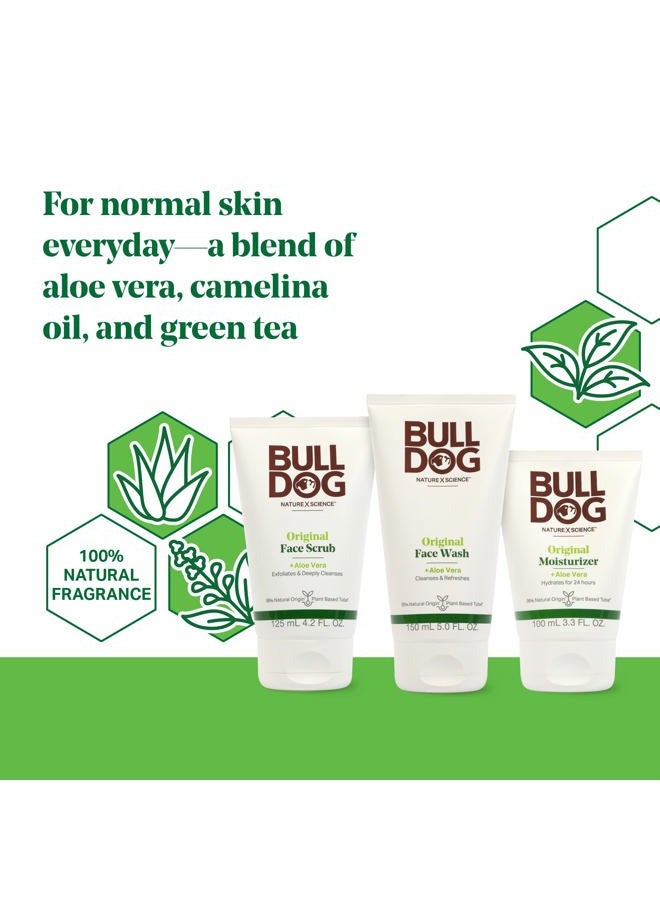 Bulldog Mens Skincare and Grooming Original Full Face Kit with Moisturizer, Face Wash & Face Scrub - Image 2