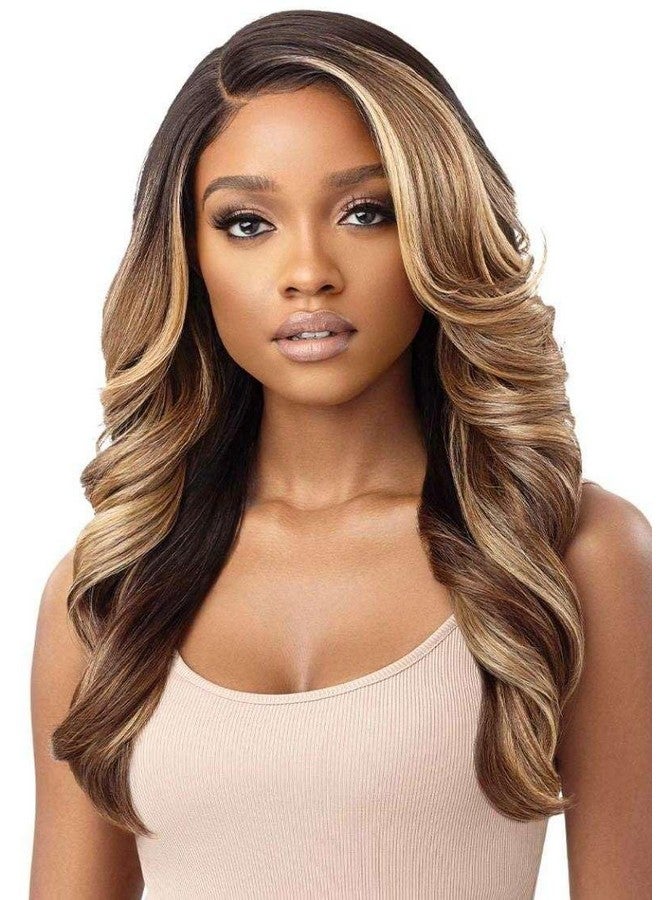 أوتر باروكة شعر صناعية عالية الدقة من الدانتيل من Outre - بيجونيا (كراميل موكا درف) - Image 1