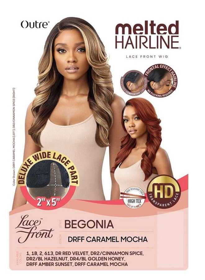 أوتر باروكة شعر صناعية عالية الدقة من الدانتيل من Outre - بيجونيا (كراميل موكا درف) - Image 2