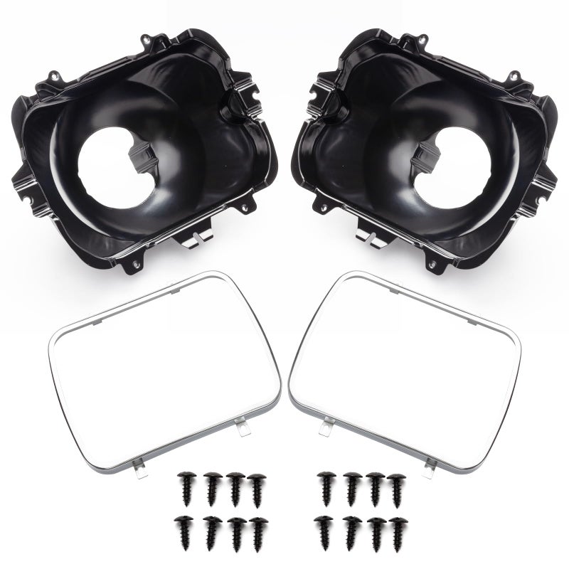 VODCACA 42437 2PCS Headlight Bucket Kit, 5X7 Headlight Mounting Compatible with Chevrolet Express GMC Savana 1500 2500 3500 - Image 1
