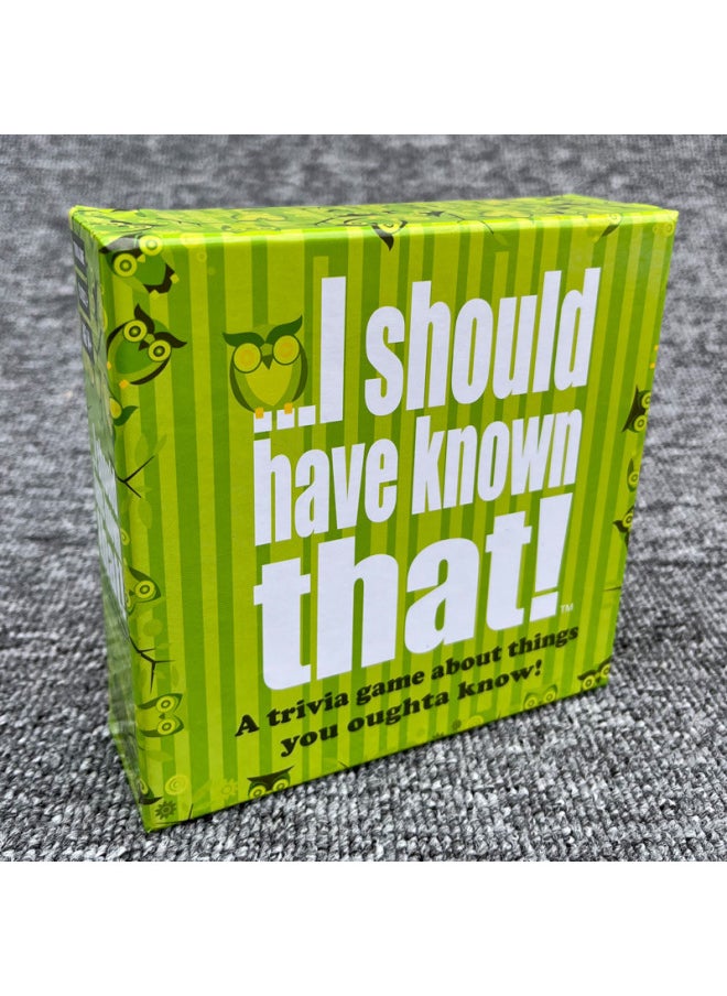 Generic - I Should Have Known That! Full English Board Game Card-Color:the Hygge Game - Image 1