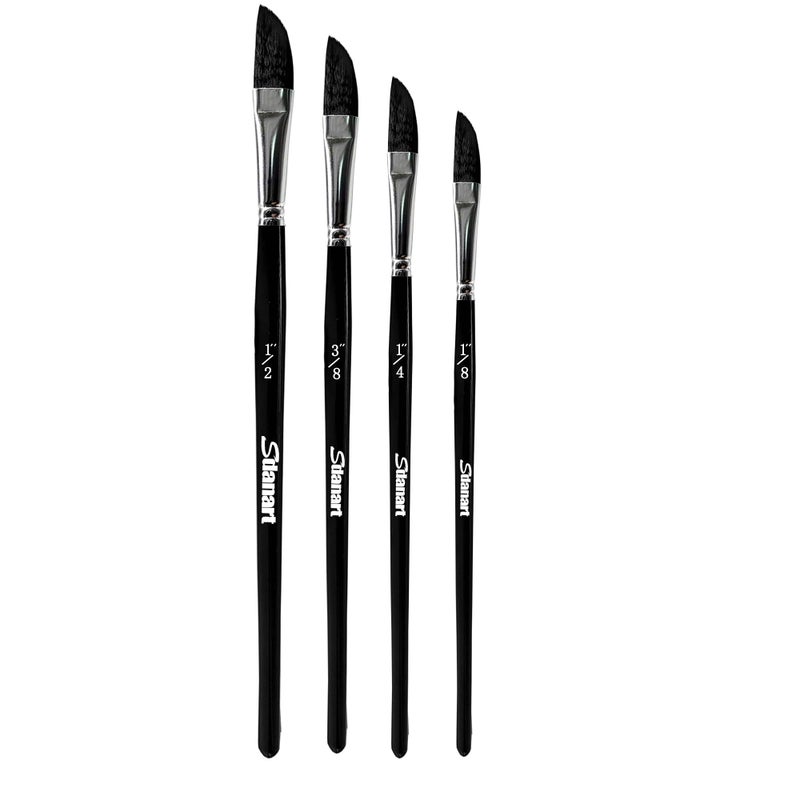 Sdanart 4PCS Dagger Striper Brush Set, Premium Dagger Paint Brushes Set, Professional Dagger Brush for Watercolor Acrylic Oil Gouache, Pinstriping Brush Set ï¼ŒDagger Striper Watercolor Paint Brush - Image 1