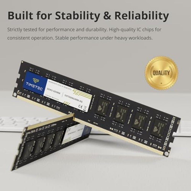 ترقية ذاكرة الوصول العشوائي للكمبيوتر المكتبي: DDR3L/DDR3 1600 ميجا هرتز، طقم 16 جيجا بايت 2 × 8 جيجا بايت، غير مزود بنظام تصحيح الأخطاء (ECC)، 1.35 فولت/1.5 فولت، CL11، 2Rx8، 240 دبوس UDIMM - Image 5