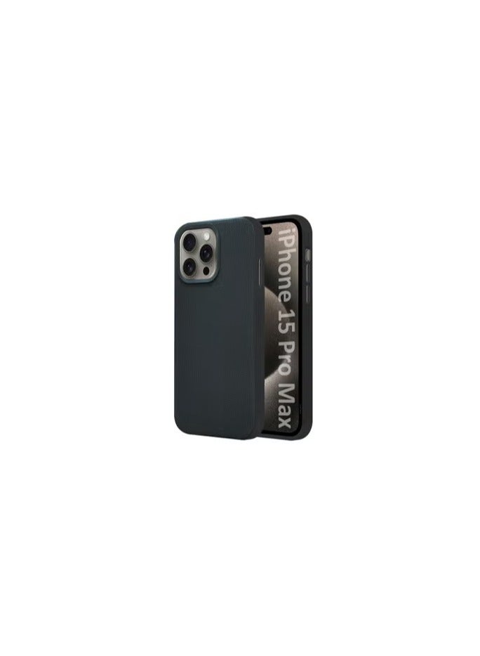 CATANES iPhone 15 Pro Max Vegan Leather Case Cover, Slim Fit, Raised Edges for Camera and Screen Protection