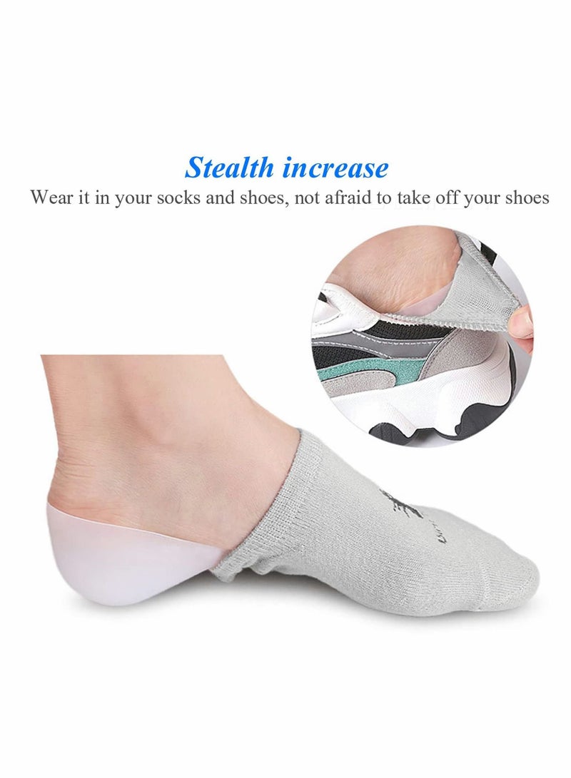 KASTWAVE Unisex Invisible Height Increase Insoles,3 Pairs Women Men Heel Pads Silicone Gel Lift Insole In Socks Cracked Foot Skin Care Tool  - Image 4