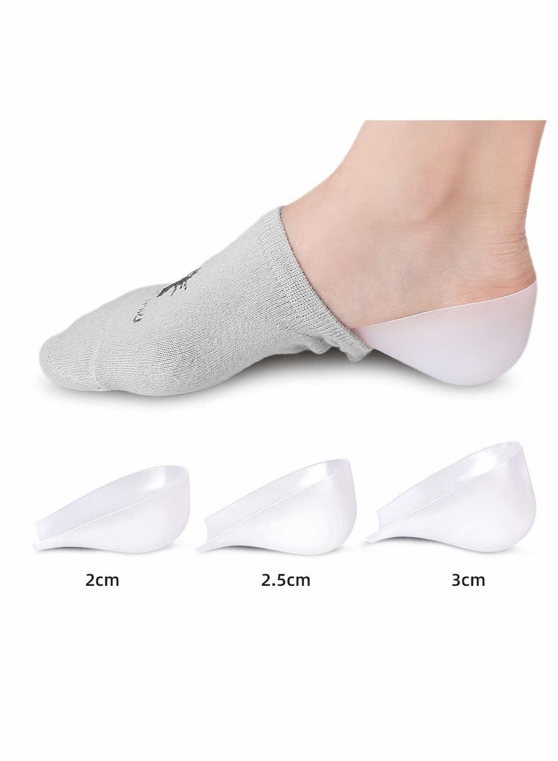 KASTWAVE Unisex Invisible Height Increase Insoles,3 Pairs Women Men Heel Pads Silicone Gel Lift Insole In Socks Cracked Foot Skin Care Tool  - Image 3