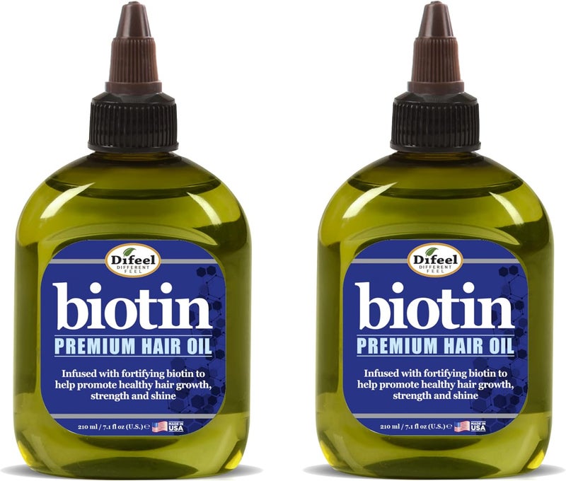 difeel Premium Biotin Hair Oil 7.1 oz. (Pack of 2) - Image 1