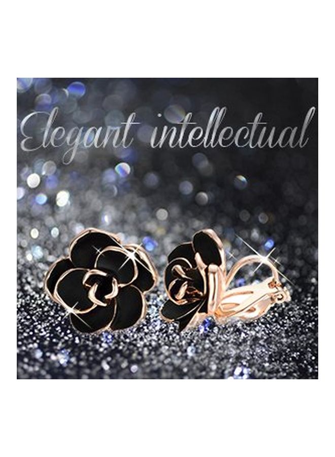 Yoursfs 18 Karat Rose Gold Plated Flower Lacing With Rhinestone Jewellery Set - Image 3