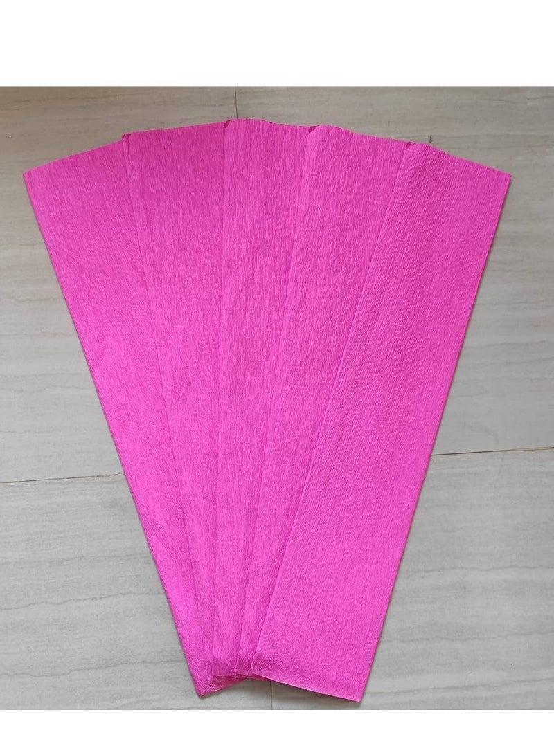 Terabyte ALLUMINIUM CREPE PAPER SINGLE FOLD 50X120CM PINK (PACK OF 2) - Image 2