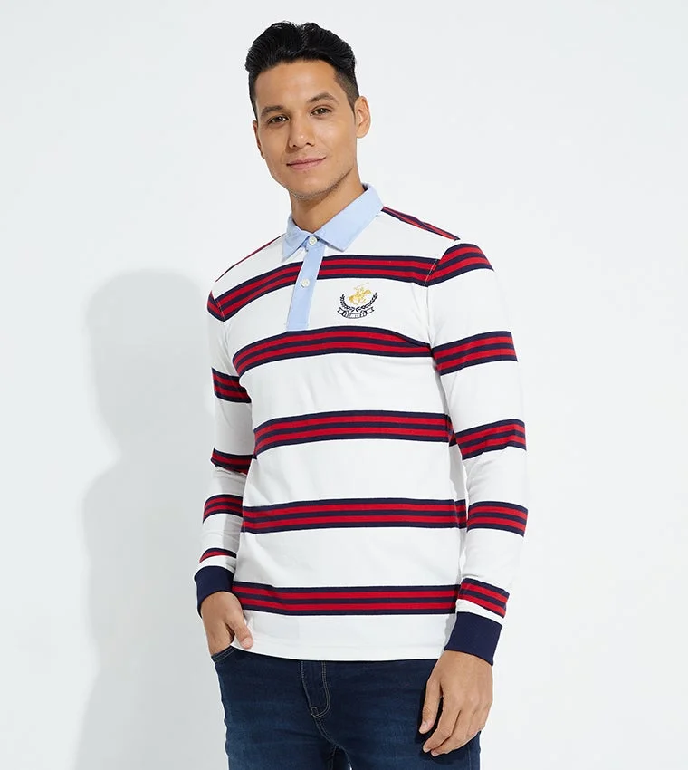 Staying with Tradition Yarn Dye Rugby Polo T-Shirt