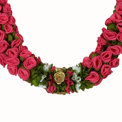Daedal crafters Rose Door Set Toran for Main Door Entrance, Reusable Thoran for Pooja Mandir & Living Room Décor, Bandarwal for Festival Decoration, Flower Hanging for Home & Office Décor (40x23 inch) - Image 5