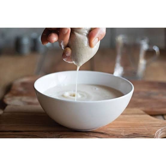 Manushya Life Manushya Life | Strainer for Juice, Yogurt, nut Milk | Cotton Drawstring Nut Milk Bag Unbleached (10”x12”) White Color- Pack of 4  - Image 5