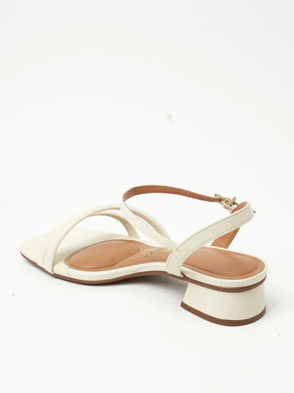 VIZZANO Vizzano Ladies Sandals With Back Strap Off White | Made In Brazil