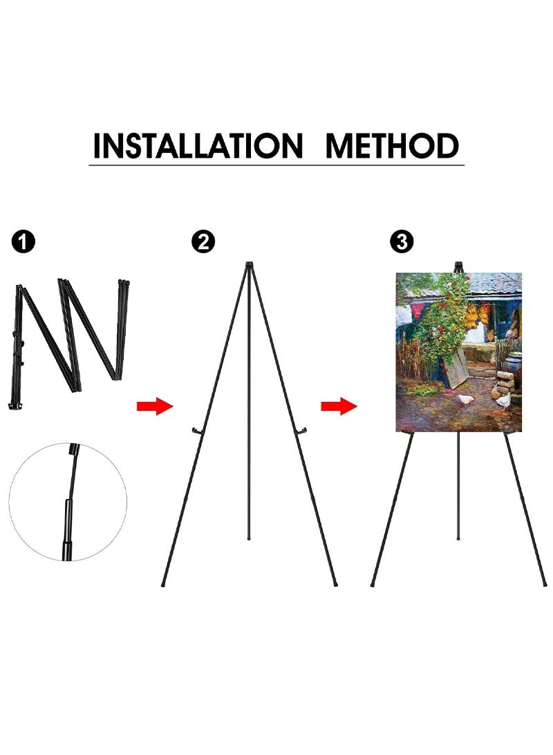 Folding Display Frame for Drawing Board, Tripod Art Poster Frame - Image 3