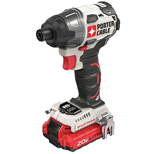 PORTER CABLE PORTER-CABLE 20V MAX Impact Driver, 1/4 Inch, 2,700 RPM, Battery and Charger Included (PCCK647LB) - Image 3