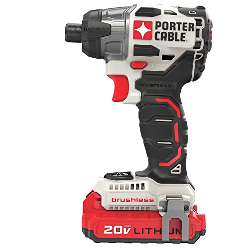 PORTER CABLE PORTER-CABLE 20V MAX Impact Driver, 1/4 Inch, 2,700 RPM, Battery and Charger Included (PCCK647LB) - Image 4