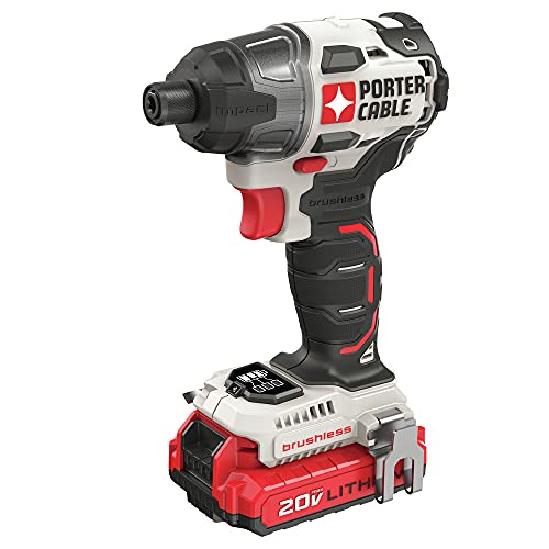 PORTER CABLE PORTER-CABLE 20V MAX Impact Driver, 1/4 Inch, 2,700 RPM, Battery and Charger Included (PCCK647LB) - Image 2