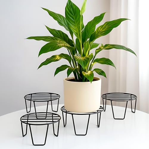 WonderStand Orion | Round Plant Stands for outdoor Balcony, round plant stands for indoor living room, Rust Proof Flower Pot Stand Galvanized Metal with 7 Layer Coating (Set of 10) - Image 1