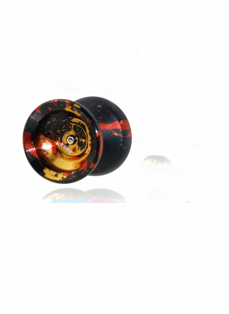 Responsive Yoyo, Y01 Node Unresponsive Yoyo Advanced Professional Yoyo , Long Spinning Time Prettiest Yoyo with Glove, Yoyo Bag and 5 Replacement Yoyo Strings (Black Splash Golden)  - Image 4
