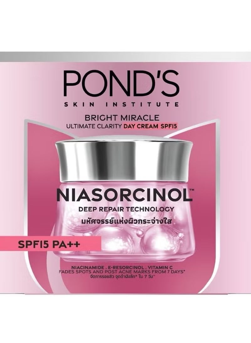 Pond's Bright Miracle Ultimate Clarity Day Cream SPF30 PA+++ Niasorcinol 45gm - Image 1