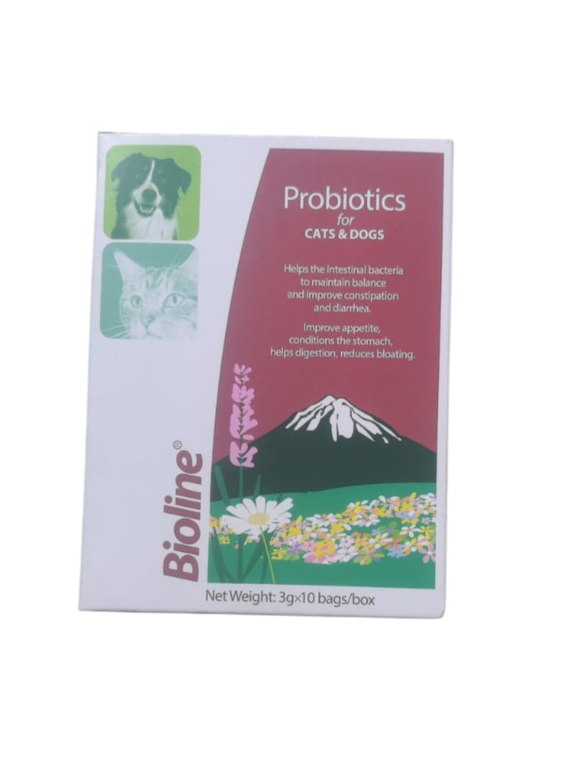 بايولاين بروبيوتيك نشط للكلاب والقطط 3 غرام × 10 - Image 3