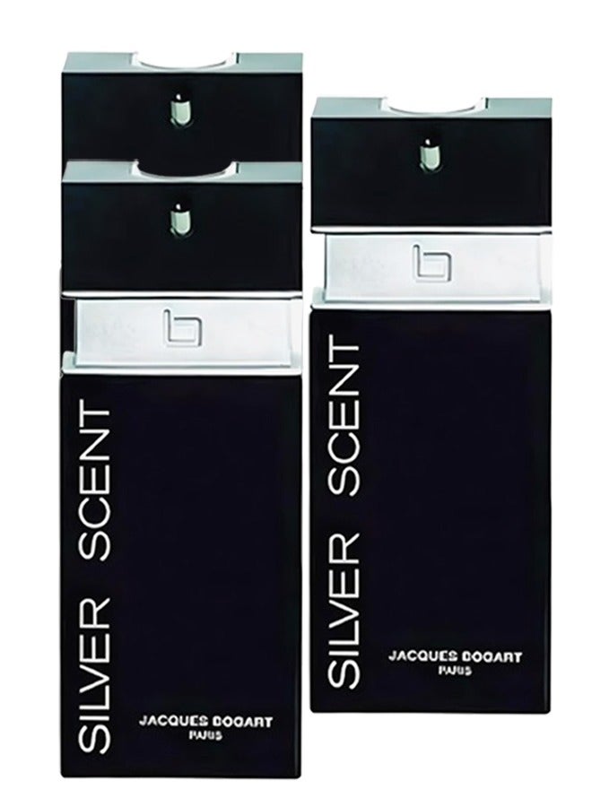 جاك بوغارت 3 قطع عطر سيلفر سينت باريس للرجال 100 مل - Image 1